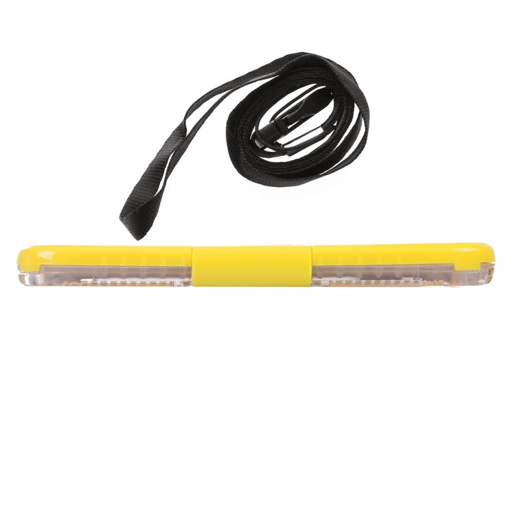 For Galaxy S7 Edge / G935 IPX8 Plastic + Silicone Transparent Waterproof Protective Case with Lanyard