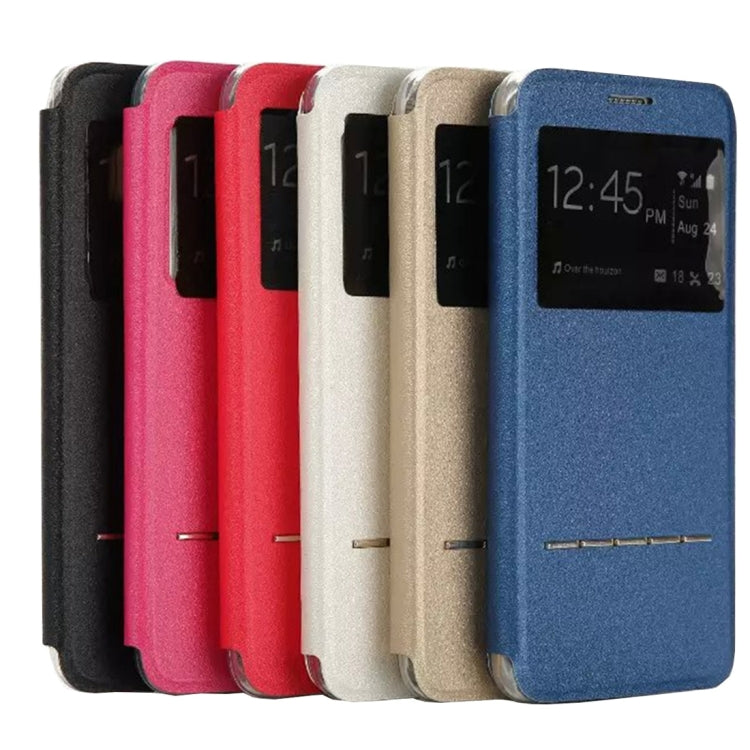 For Galaxy S7 Edge / G935 Horizontal Flip Leather Case with Holder & Call Display ID