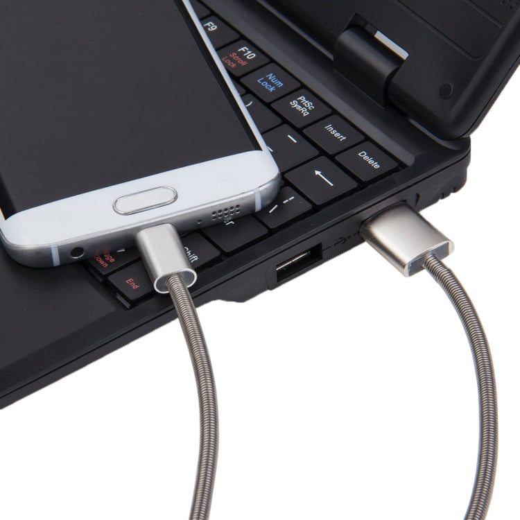 80cm High Speed Spring Style Micro USB to USB 2.0 Data Sync Charging Cable for Samsung, HTC, Sony, Huawei, Xiaomi, Lenovo and Other Android Smartphones(Silver)