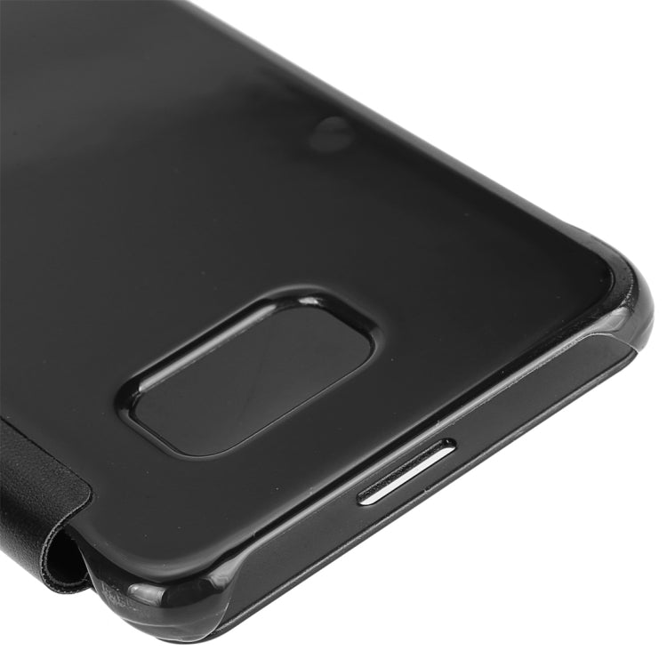 For Galaxy S6 Edge / G925 Horizontal Flip PU+PC Protective Case with Sleep / Wake-up Function