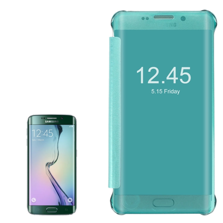 For Galaxy S6 Edge / G925 Horizontal Flip PU+PC Protective Case with Sleep / Wake-up Function