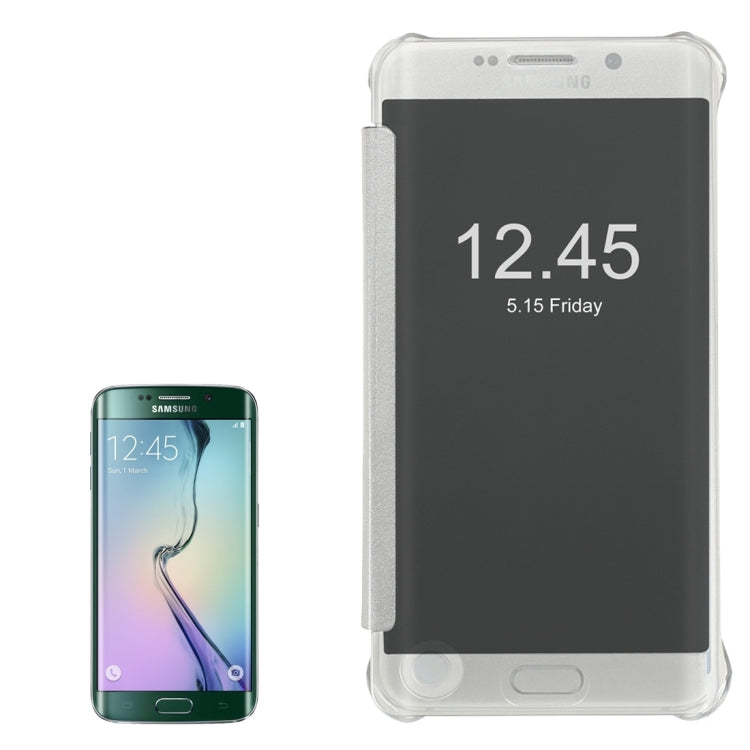 For Galaxy S6 Edge / G925 Horizontal Flip PU+PC Protective Case with Sleep / Wake-up Function