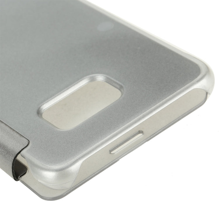 For Galaxy S6 Edge / G925 Horizontal Flip PU+PC Protective Case with Sleep / Wake-up Function