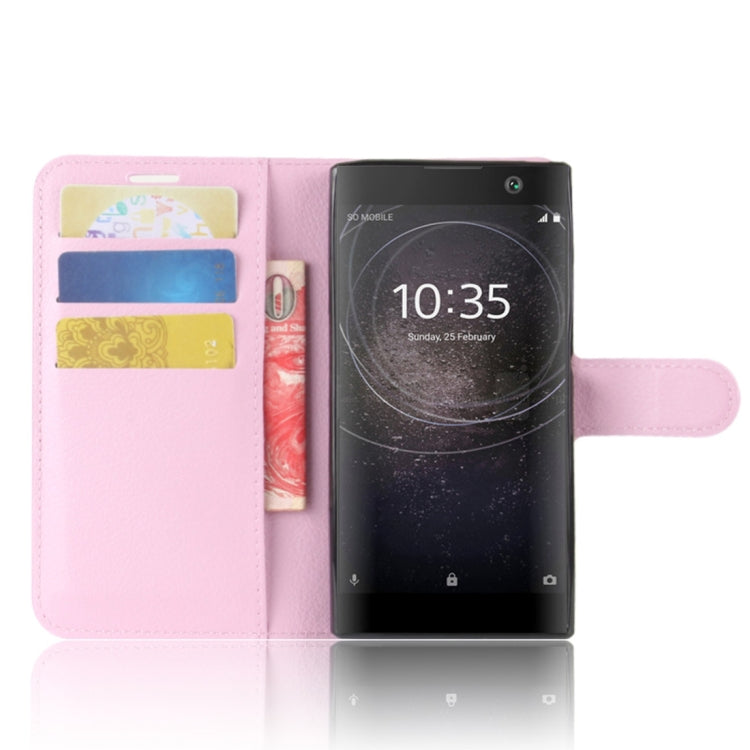 For Sony Xperia XA2 Litchi Texture Horizontal Flip Leather Case with Wallet & Holder & Card Slots