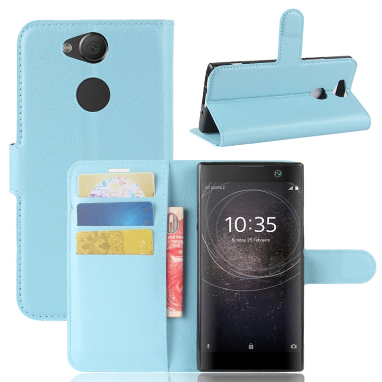 For Sony Xperia XA2 Litchi Texture Horizontal Flip Leather Case with Wallet & Holder & Card Slots