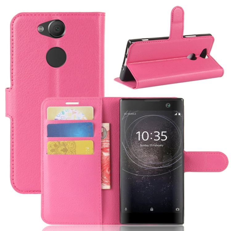 For Sony Xperia XA2 Litchi Texture Horizontal Flip Leather Case with Wallet & Holder & Card Slots