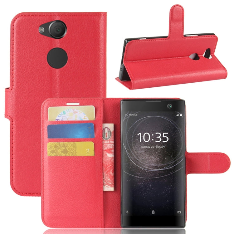 For Sony Xperia XA2 Litchi Texture Horizontal Flip Leather Case with Wallet & Holder & Card Slots