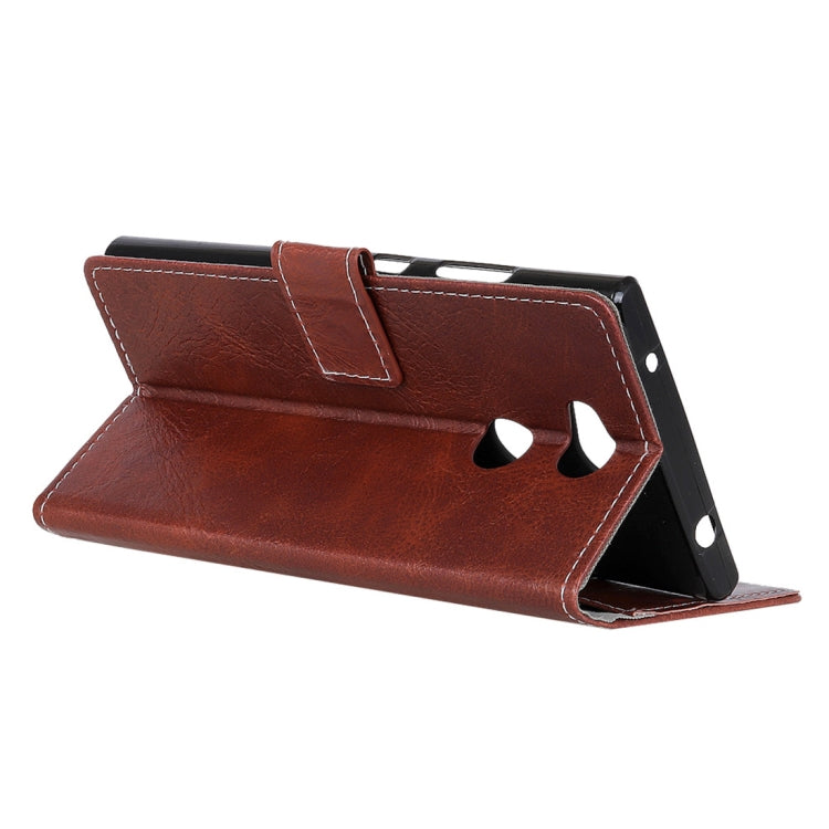 For Sony Xperia L2 Retro Crazy Horse Texture Horizontal Flip Leather Case with Holder & Card Slots & Wallet & Photo Frame
