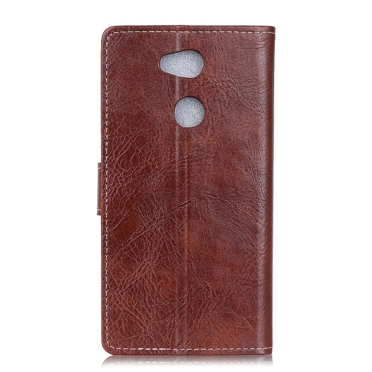 For Sony Xperia XA2 Retro Crazy Horse Texture Horizontal Flip Leather Case with Holder & Card Slots & Wallet & Photo