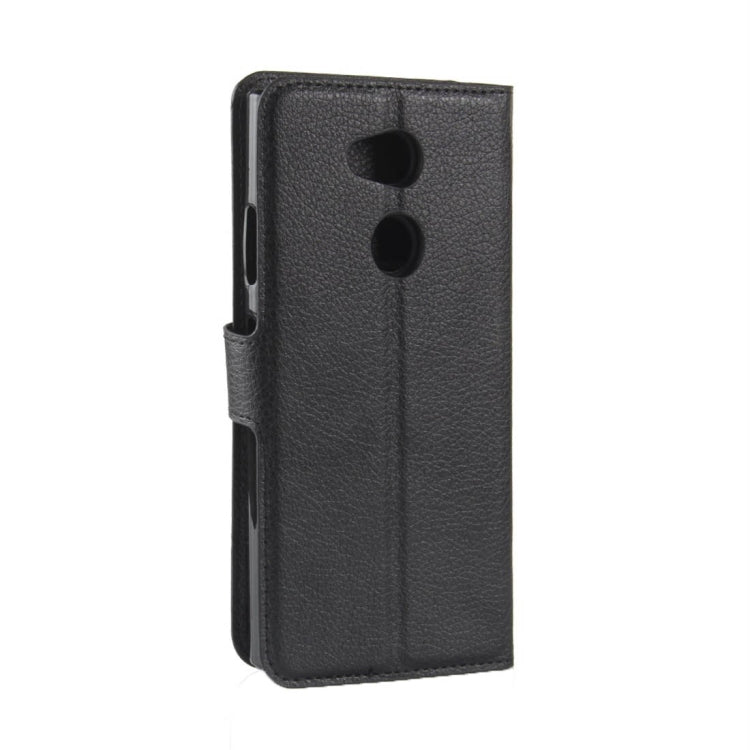 For Sony Xperia L2 Litchi Texture Horizontal Flip Leather Case with Wallet & Holder & Card Slots