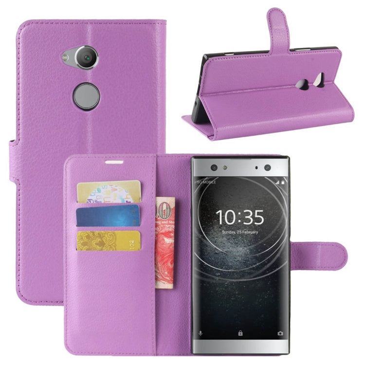 For Sony Xperia XA2 Ultra Litchi Texture Horizontal Flip Leather Case with Wallet & Holder & Card Slots