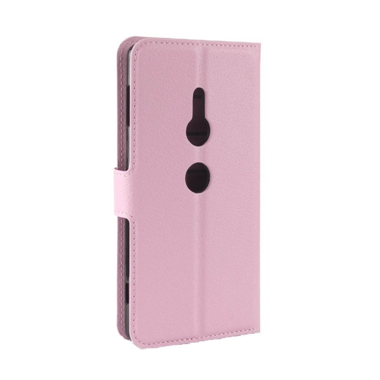For Sony Xperia XZ2 Litchi Texture Horizontal Flip Leather Case with Wallet & Holder & Card Slots
