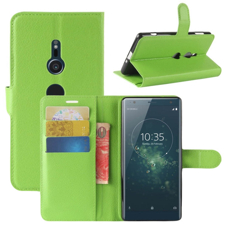 For Sony Xperia XZ2 Litchi Texture Horizontal Flip Leather Case with Wallet & Holder & Card Slots