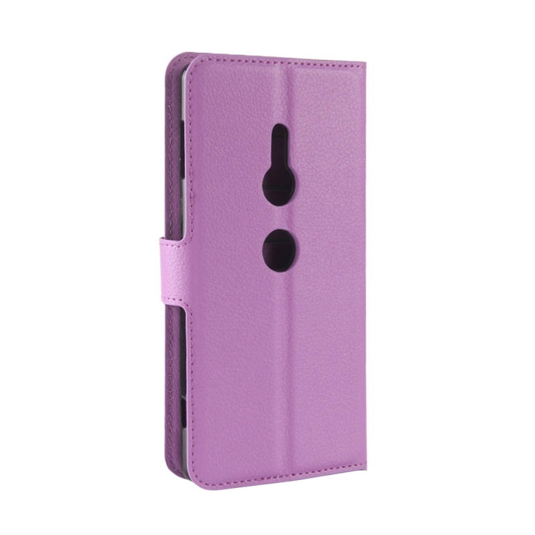 For Sony Xperia XZ2 Litchi Texture Horizontal Flip Leather Case with Wallet & Holder & Card Slots
