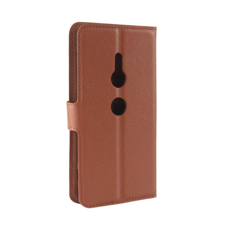 For Sony Xperia XZ2 Litchi Texture Horizontal Flip Leather Case with Wallet & Holder & Card Slots