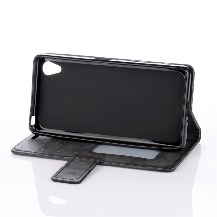 For Sony Xperia XA Mandragora Pattern Crystal Encrusted Horizontal Flip Leather Case with Card Slot & Holder & Wallet & Lanyard