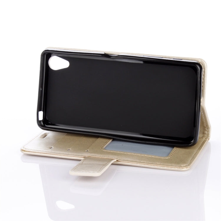 For Sony Xperia XA Mandragora Pattern Crystal Encrusted Horizontal Flip Leather Case with Card Slot & Holder & Wallet & Lanyard