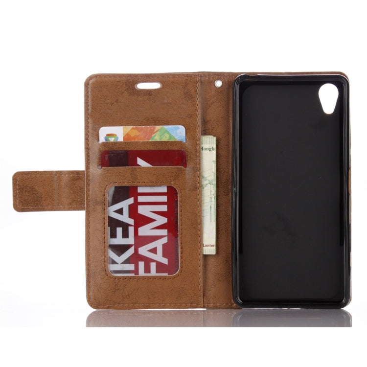 For Sony Xperia XA Mandragora Pattern Crystal Encrusted Horizontal Flip Leather Case with Card Slot & Holder & Wallet & Lanyard