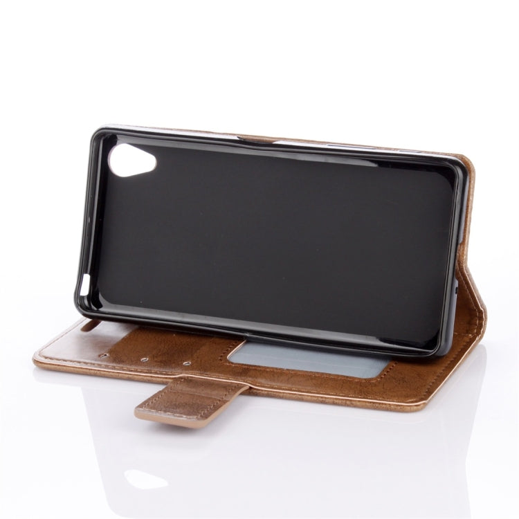 For Sony Xperia XA Mandragora Pattern Crystal Encrusted Horizontal Flip Leather Case with Card Slot & Holder & Wallet & Lanyard