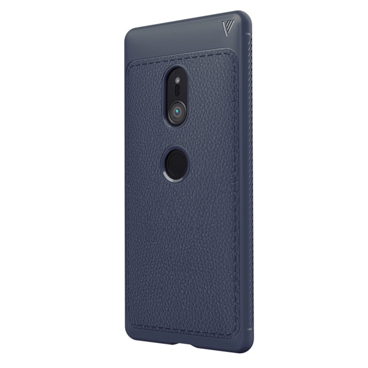Lenuo Leshen Series for Sony Xperia XZ2 TPU Litchi Texture Dropproof Protective Back Cover Case