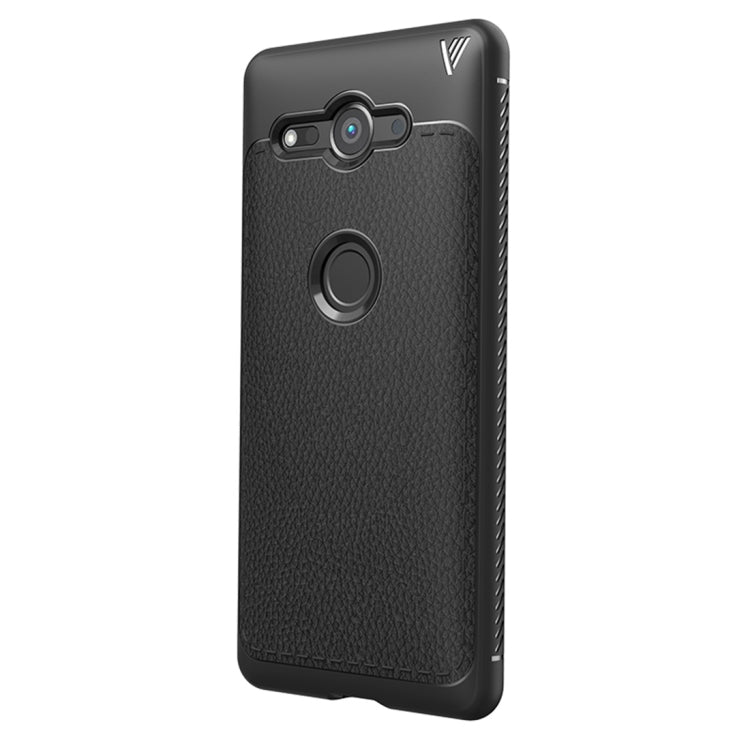 Lenuo Leshen Series for Sony Xperia XZ2 Compact TPU Litchi Texture Dropproof Protective Back Cover Case