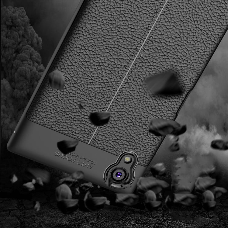 For Sony Xperia XA1 Plus Litchi Texture Soft TPU Protective Case