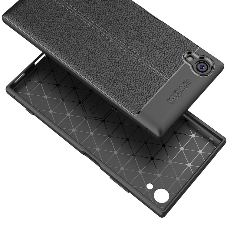 For Sony Xperia XA1 Plus Litchi Texture Soft TPU Protective Case