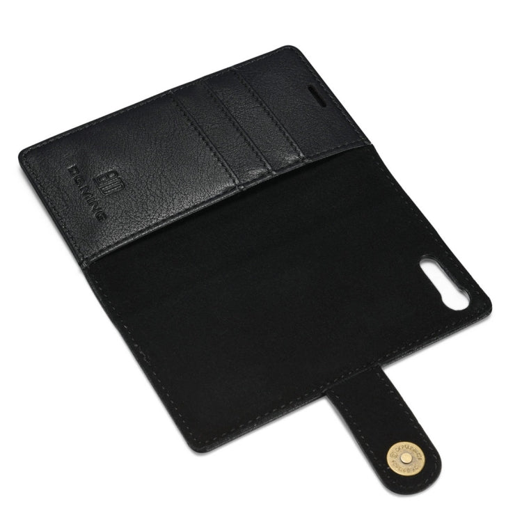DG.MING for Sony Xperia X Compact Crazy Horse Texture Horizontal Flip Detachable Magnetic Protective Case with Holder & Card Slots & Wallet