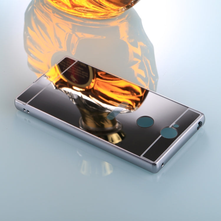 For Sony Xperia XA2 Electroplating + PC Mirror Protective Back Cover Case