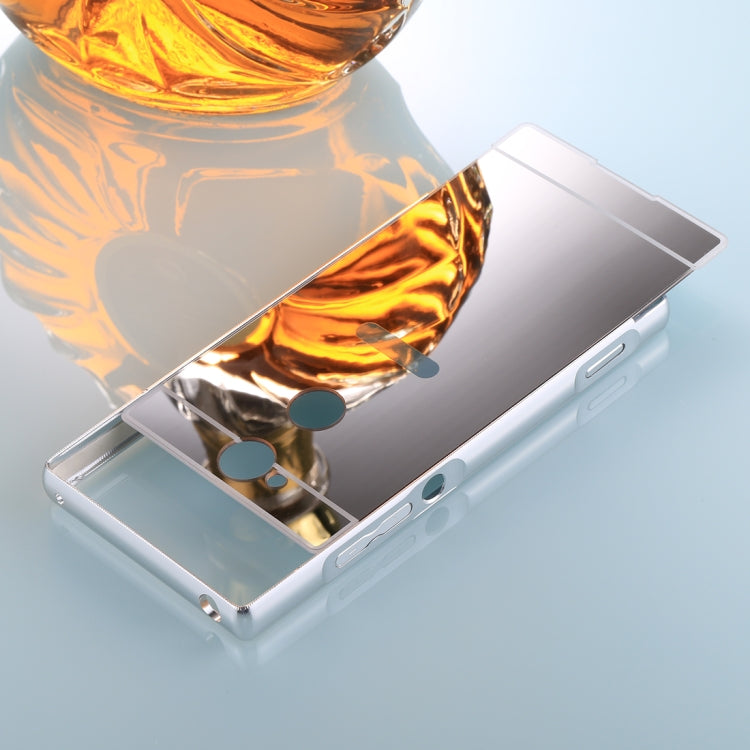 For Sony Xperia XA2 Electroplating + PC Mirror Protective Back Cover Case