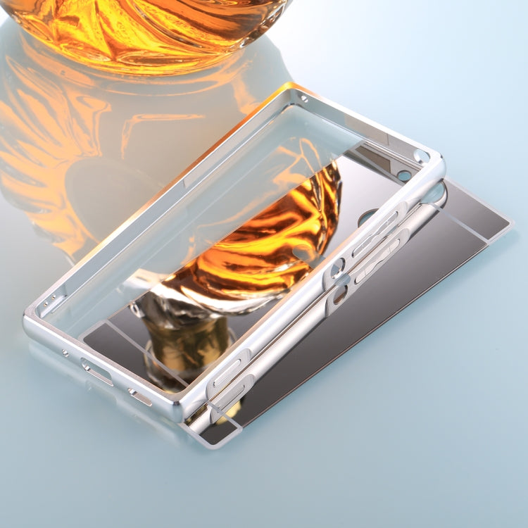 For Sony Xperia XA2 Electroplating + PC Mirror Protective Back Cover Case