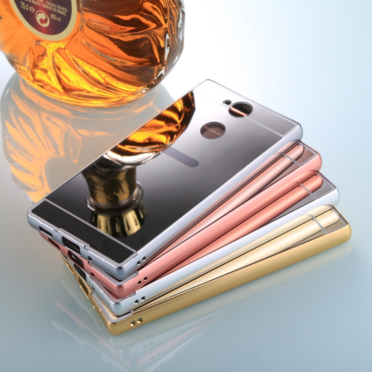 For Sony Xperia XA2 Electroplating + PC Mirror Protective Back Cover Case