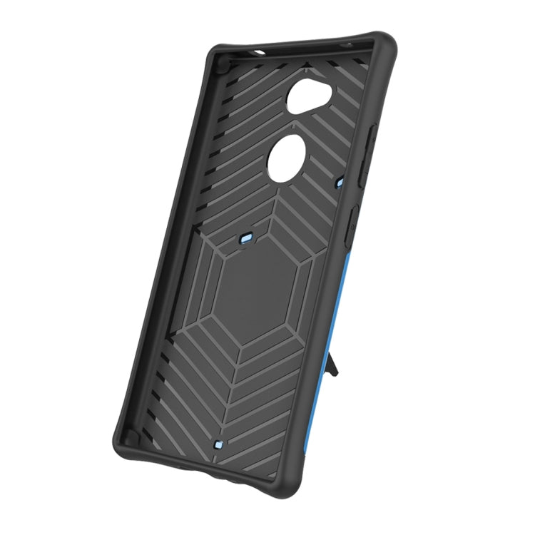 For Sony Xperia L2 PC + TPU Dropproof Sniper Hybrid Protective Back Case with 360 Degree Rotation Holder