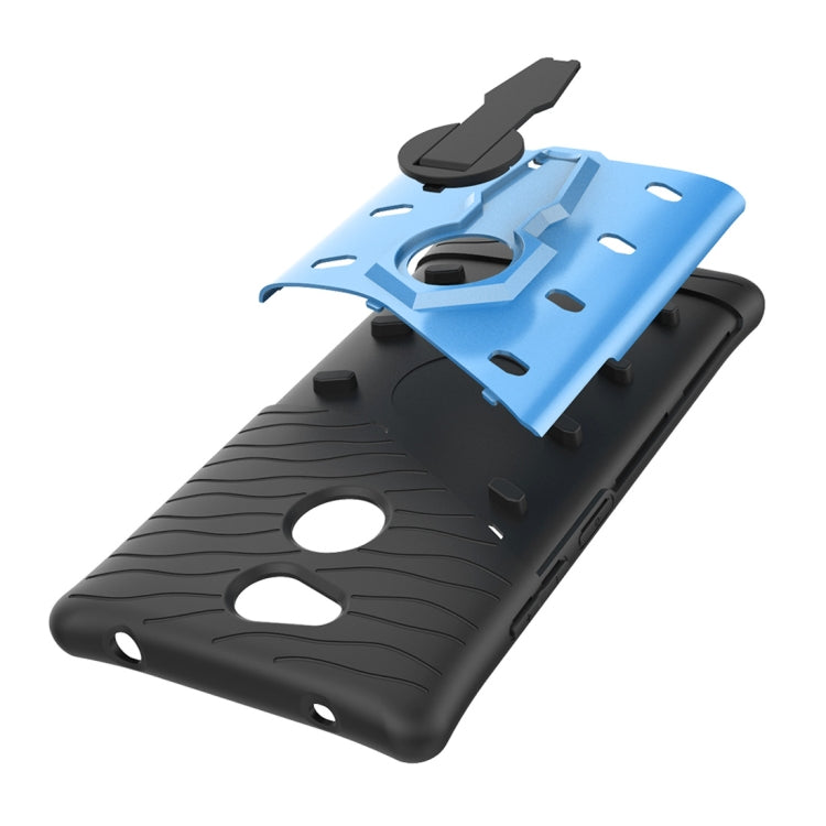 For Sony Xperia L2 PC + TPU Dropproof Sniper Hybrid Protective Back Case with 360 Degree Rotation Holder
