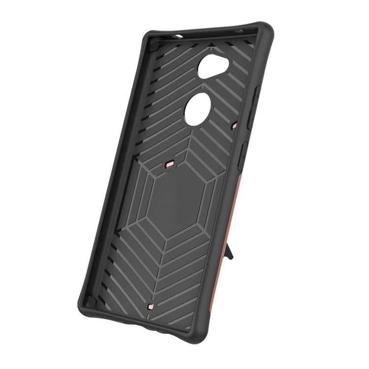 For Sony Xperia L2 PC + TPU Dropproof Sniper Hybrid Protective Back Case with 360 Degree Rotation Holder