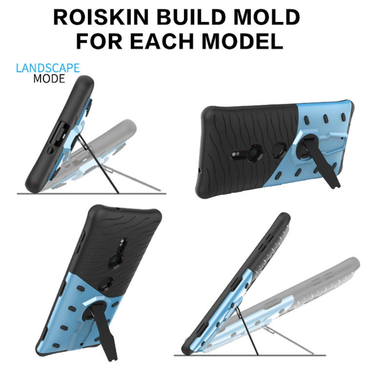 PC + TPU Dropproof Sniper Hybrid Protective Back Case with 360 Degree Rotation Holder for Sony Xperia XZ2