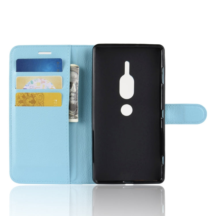 Litchi Texture Horizontal Flip Leather Case for Sony Xperia
