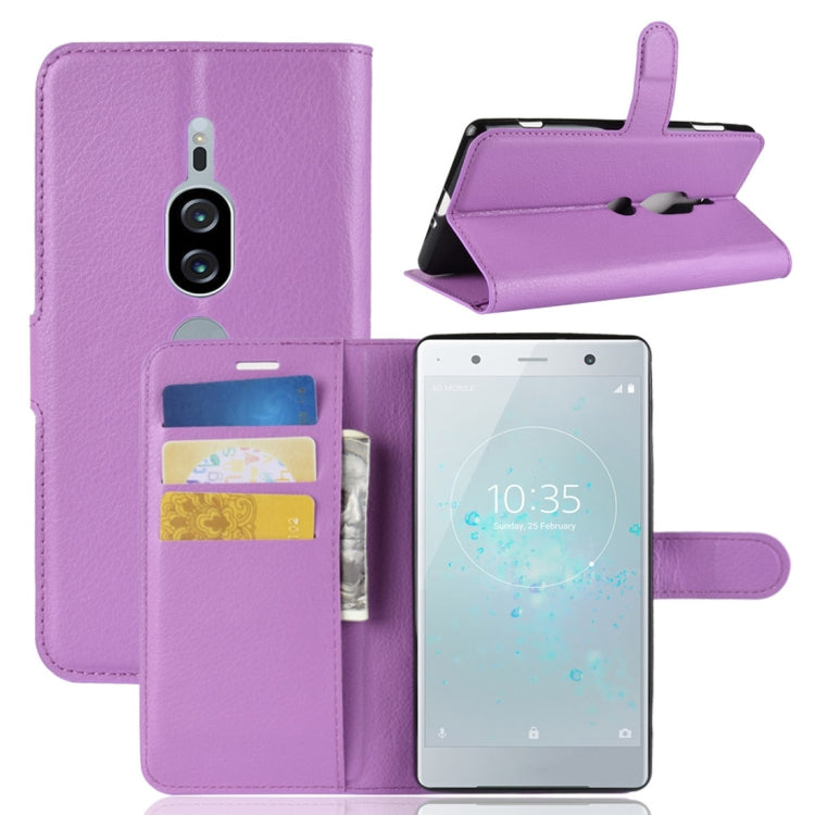 Litchi Texture Horizontal Flip Leather Case for Sony Xperia