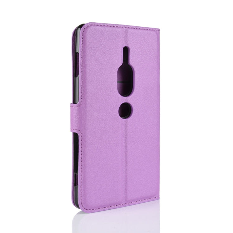 Litchi Texture Horizontal Flip Leather Case for Sony Xperia
