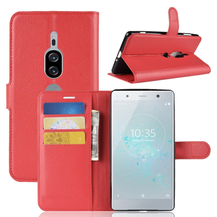 Litchi Texture Horizontal Flip Leather Case for Sony Xperia