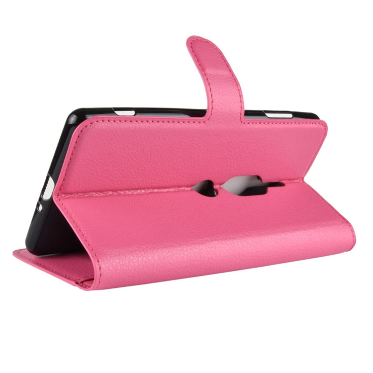 Litchi Texture Horizontal Flip Leather Case for Sony Xperia