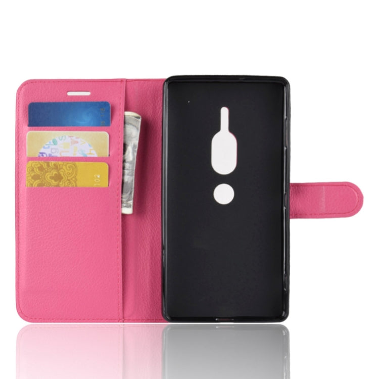 Litchi Texture Horizontal Flip Leather Case for Sony Xperia
