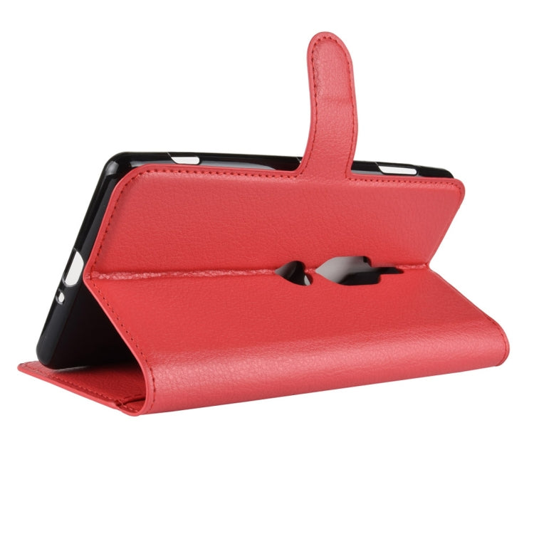 Litchi Texture Horizontal Flip Leather Case for Sony Xperia