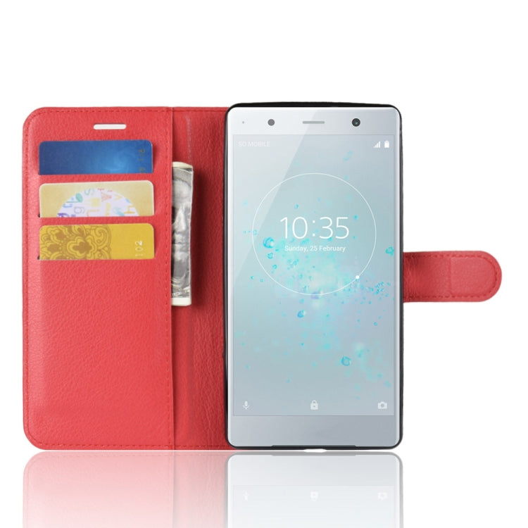 Litchi Texture Horizontal Flip Leather Case for Sony Xperia