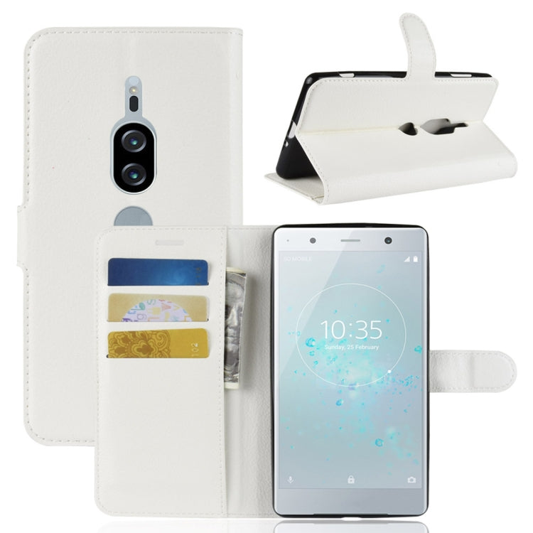 Litchi Texture Horizontal Flip Leather Case for Sony Xperia