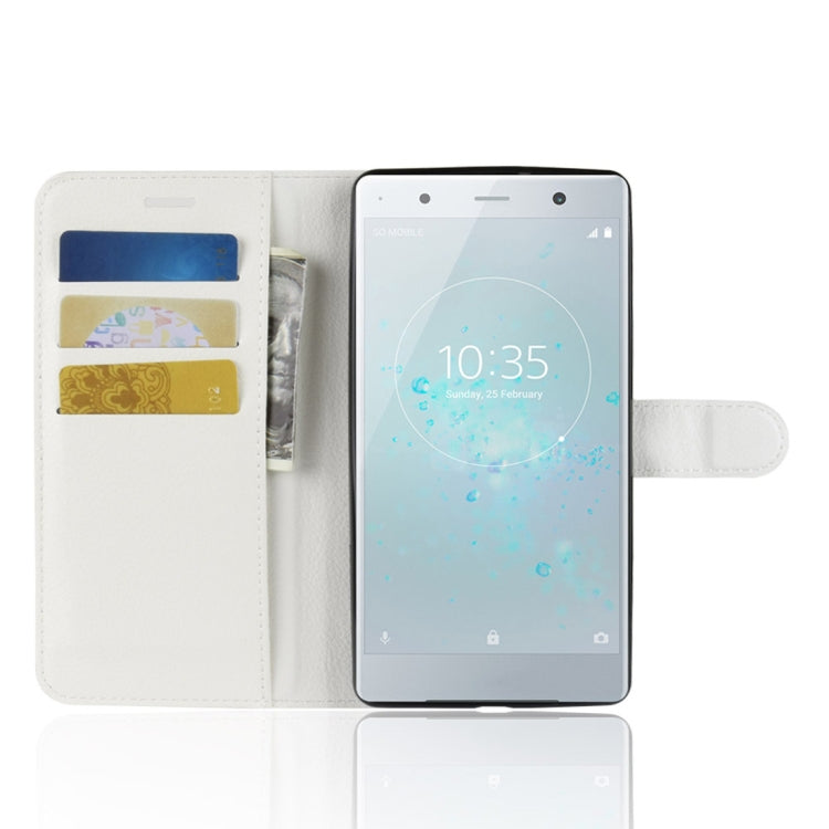 Litchi Texture Horizontal Flip Leather Case for Sony Xperia