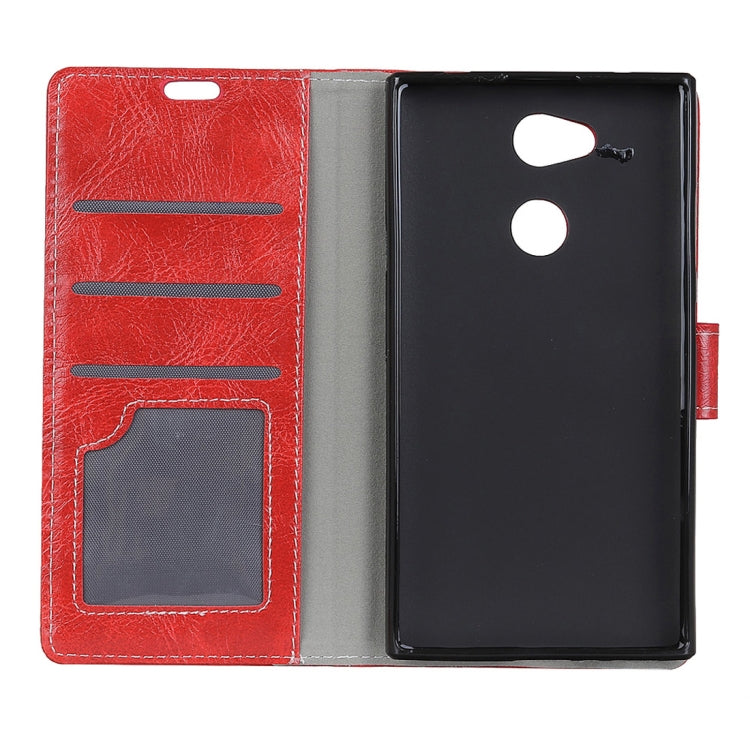 Retro Crazy Horse Texture Horizontal Flip Leather Case for Sony Xperia XA2 Plus, with Holder & Card Slots & Wallet & Photo Frame