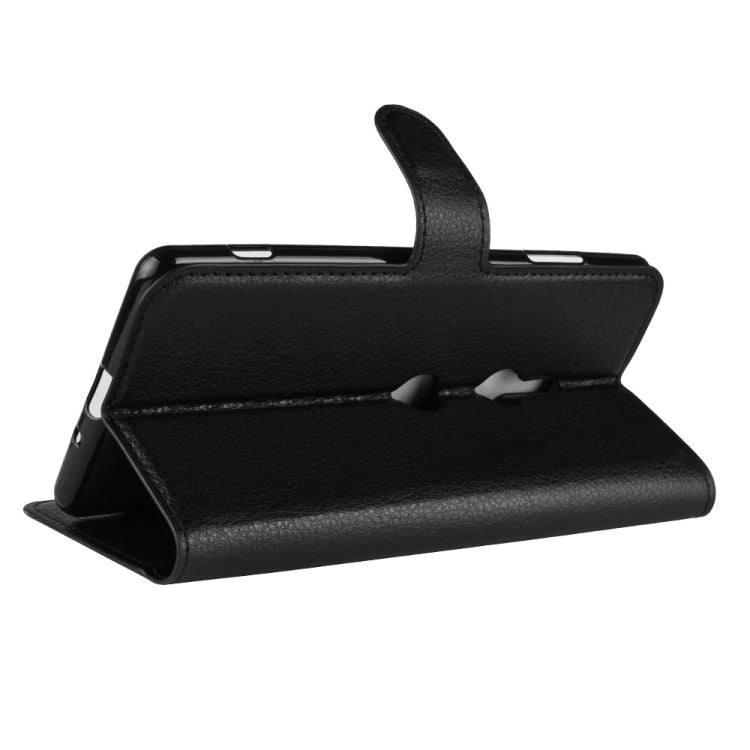 Litchi Texture Horizontal Flip Leather Case with Wallet & Holder & Card Slots For Sony Xperia XZ3