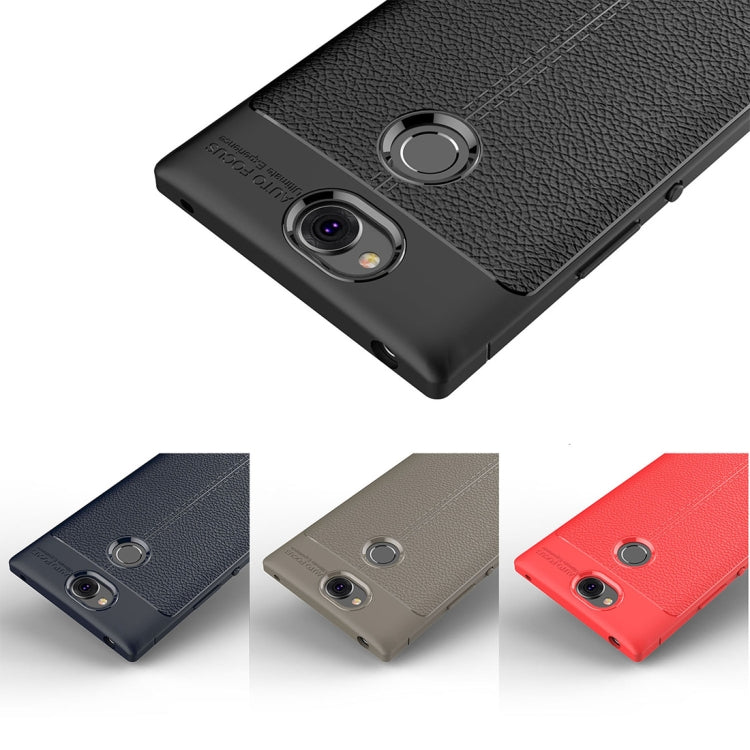 Litchi Texture TPU Case for Sony Xperia XA2 Plus