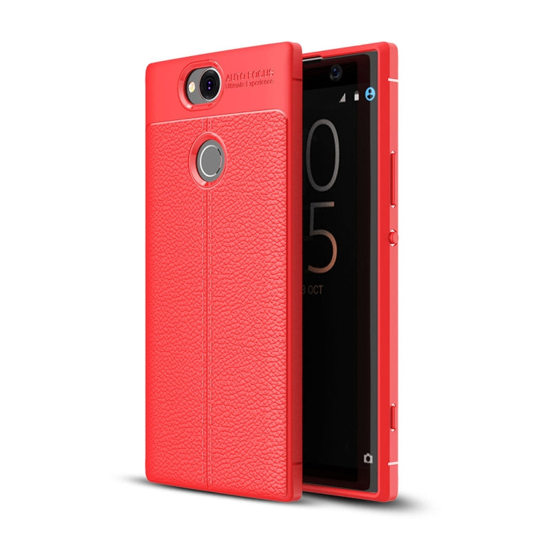 Litchi Texture TPU Case for Sony Xperia XA2 Plus